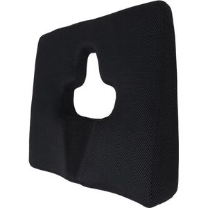 Orthopedisch zitkussen geheugenschuim antislip stuitbeenkussen voor verhoogd zitcomfort - zwart
