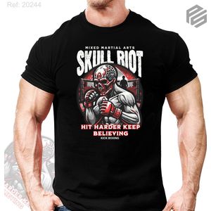 Kick Boxing T-shirt 100% cotton Boxing Kickboxing Gym Training Muy Thai Martial Art T-shirt