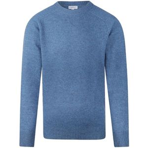 McGregor Trui Lambswool Crew Neck Sweater Mm252 1202 02 2015 Worker Blue Mannen Maat - S