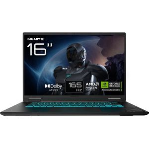 GIGABYTE - GAMING A16 3WHK3EE894SH - Gaming Laptop - Zwart - 16 inch - RTX 5070 - Ryzen 7 - 16GB/1TB