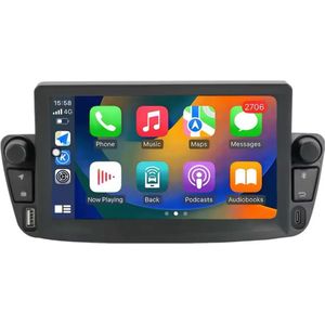 Navigatiesysteem auto met scherm - autoradio geschikt voor CarPlay en Android auto - bluetooth radio - geschikt voor Citroen C1 2005-2014