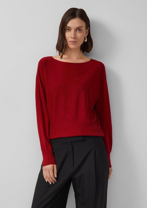 s.Oliver BLACK LABEL - Dames Pull - 3626 RED - Viscose