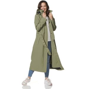 Happy Rainy Days Lange Regenjas Dames Montreal Mosgroen