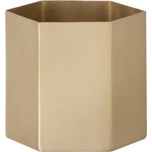 Ferm Living - Hexagon Pot - Goud - Large