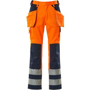 Mascot Safe Compete Broek met spijkerzakken 09131-860 - hi-vis oranje/marine - C50 - 82