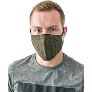 Mavafoqus - Mondkapje - Wasbaar - Heren - Groen - 2-laags Katoen