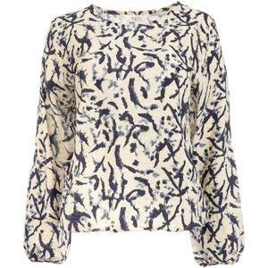 NED T-shirt Delina Ls Vintage Indogo Fidgety 25w1 Sv006 02 Vintage Indigo Dames Maat - S