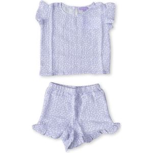 Strand Set Meisjes Lila Panterprint - Muslin 62/68