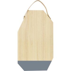 TAK Design Dippo Snijplank - Incl. Leer - Hout - 50 x 30 cm - Grijs