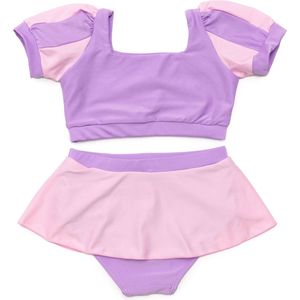 Great Pretenders Verkleedkledij Bikini Rapunzel - Paars/Roze - - Maat 3-4 jaar