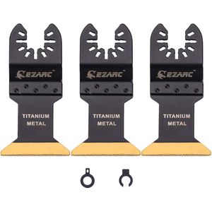 Titanium Oscillerend Lemmet en Zaagbladen - 3-delig Accessoire Set voor Multifunctioneel Gereedschap