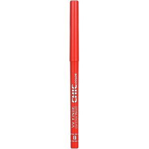 Wynie – CHIC color - Oranje Rood lippotlood, draaibaar / Automatic Lip Liner Pencil – Nummer 004 - 1 stuks