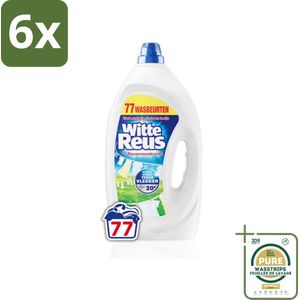 Witte Reus - Vloeibaar Wasmiddel - Witte Was - 77 Wasbeurten - Voordeelverpakking - 6 stuks - Vlekken verwijderen - Waskracht