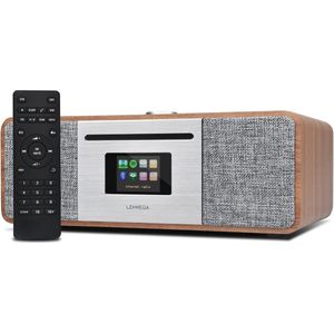Alles-in-één muzieksysteem met CD-speler, DAB+/FM radio, internetradio en Bluetooth