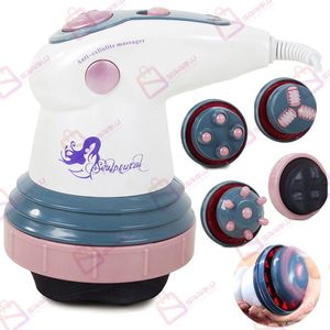 5-in-1 Cellulitis- & Lichaamsvormende Massager – Met Infrarood – 4 Opzetstukken – massage gun – vibrator – massage apparaat – massageapparaten – massage gun professioneel – 230V – 06970