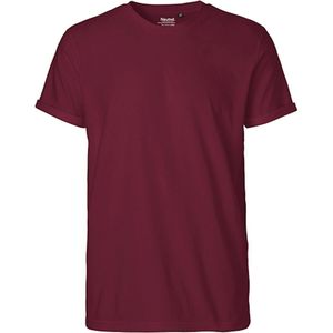 Neutral Men´s Roll Up Sleeve T-Shirt NE60012 - Bordeaux - S
