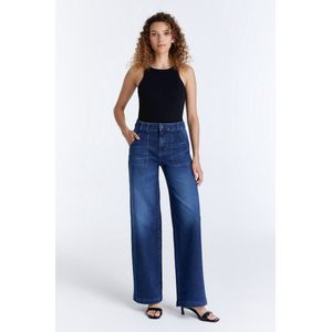 COJ - Lulu - Wide Leg Jeans - Donkerblauw