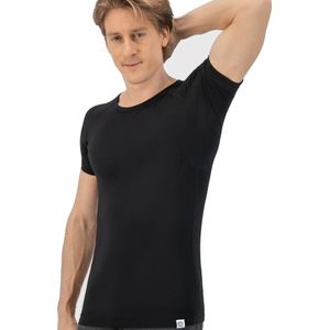 Fibershirts - Anti Zweet Shirt - Zwart - Ingenaaide Okselpads - Ondershirt