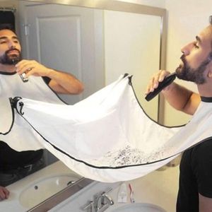 Baardschort Cape Baard Trimming Slabbetje voor Mannen Waterproof & Non-Stick Scheerhaarvanger met 2 Zuignappen en Baardvormende Styling Tool Verzorging Scheren Baardschort Perfecte Cadeaus Voor Mannen