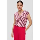 s.Oliver - T-Shirt - Viscose - Korte Mouwen - V-hals