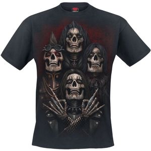 Spiral Heren Tshirt- FACES OF GOTH Zwart