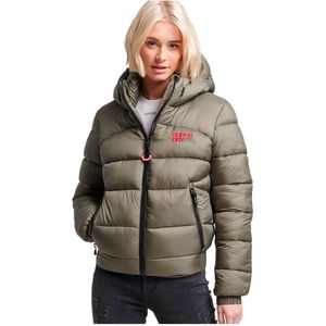 Superdry Sports Pufferjack Groen M Vrouw