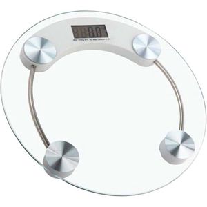 Glazen digitale personenweegschaal tot 150 kg met automatisch uitschakelen