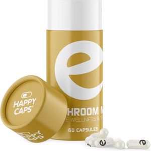 Happy-Caps MUSHROOM MIX | 60 capsules | focus & weerstand | fungi with benefits
