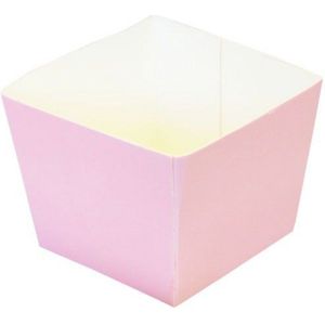 Roze Kartonnen Bakjes - Set van 12 stuks | Snackbakjes |