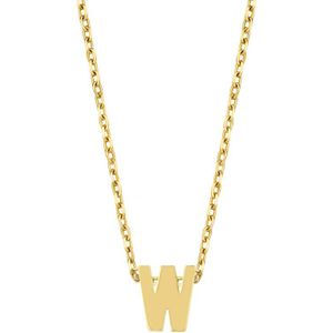 New Bling 9NBG-912HEART Gouden kubus met hart - 3,8mm - hanger - 14 Karaat - Goud