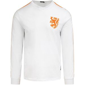 Cruyff - Nederland Retro Uitshirt WK 1974 + Nummer 14 (Lange Mouwen) - M