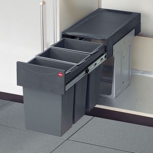 Hailo Tandem de Luxe Inbouw Prullenbak - 3 x 10 l