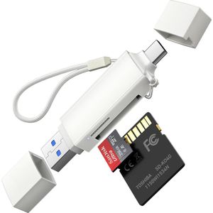 SD Kaartlezer - Card Reader - USB - Aluminium