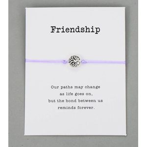 Vriendschap armband - BFF - vrienden - paars