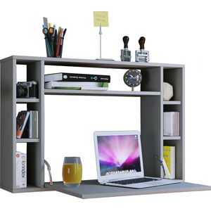 VCM Houten hangend inklapbaar bureau wandbureau computer bureau la Wandila Houten hangend inklapbaar bureau wandbureau computer bureau la Wandila