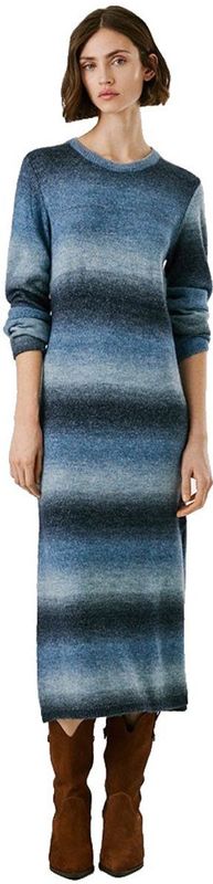 Pepe Jeans - PL9537713 - Jurk - Blauw - Casual - Lange Mouwen