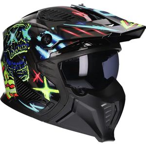 LS2 Helm Drifter Rayz OF606 zwart maat XXL