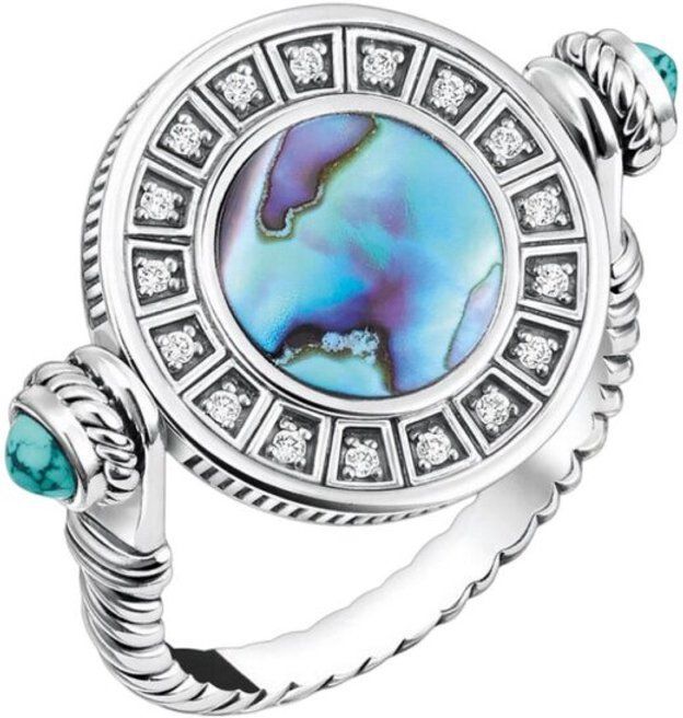 Thomas Sabo - TR2427-646-7-58 - Ring - Dames - Abalone Coin