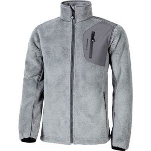 Albatros Jacke Pile Strick-/Fleecejacke Grau-L