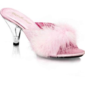 Fabulicious - BELLE-301F Muiltjes met hak - US 13 - 44 Shoes - Roze