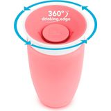 Munchkin Miracle Anti-Lek 360° Drinkbeker - Sippy Cup - Oefenbeker voor Baby en Kind - 296ml - Roze