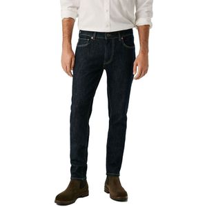 Pepe Jeans - Stanley - Tapered Jeans - Blauw - 99% Katoen 1% Elastaan