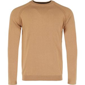 Fine Knit Sweater With Raglan Sleeve Mannen - Donker Zand - Maat L