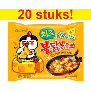 Samyang Hot Chicken Flavor Ramen Cheese - Noedels - 20 x 140 gram