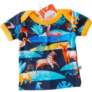 Babyshower - kraamcadeau - Curious - Tropisch - t-shirt - baby/peuter - unisex - 100% biologisch katoen - maat 68