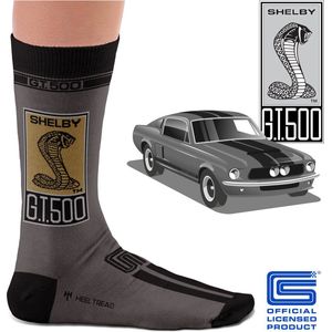 Heel Tread Shelby GT500 sokken - Mustang - Carroll Shelby - grijs - 41-46