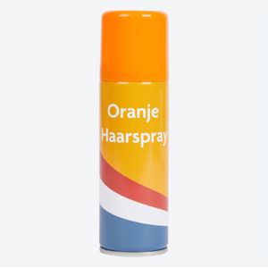 Haarspray Oranje - Koningsdag | Koningsdag - Voetbal EK/WK - Feest -Uitwasbaar 125ML