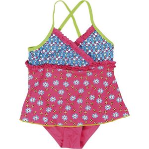 Playshoes Badpak Met Rokje Uv-werend Roze/blauw Maat 86/92