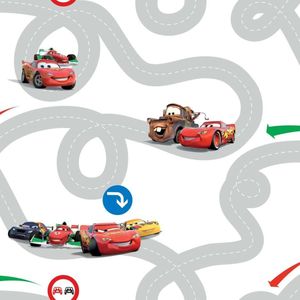 Dutch Wallcoverings Papierbehang - Disney - Cars Racetrack