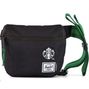 Herschel Supply Company x Starbucks - Hip / Shoulder Bag Tas - Zwart & Groen